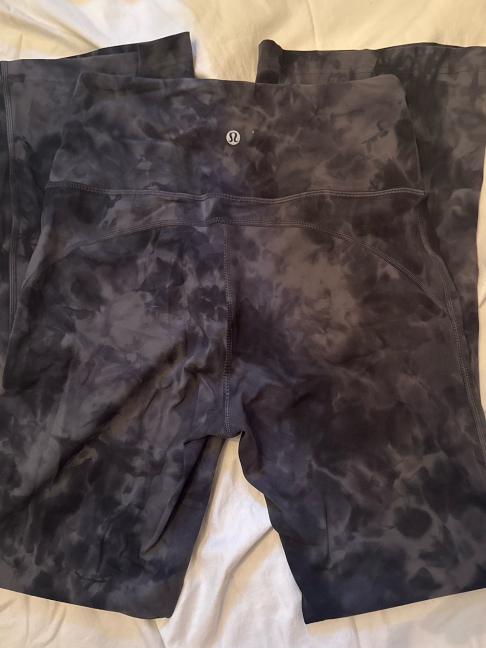 lululemon athletica Black Marble-Print High-Rise Leggings
